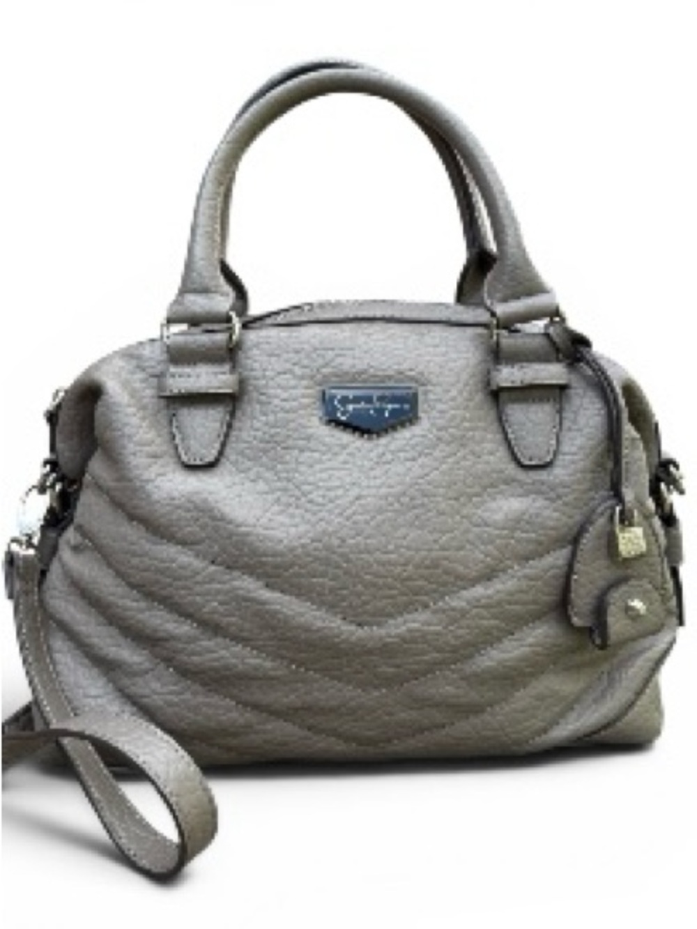 Jessica Simpson Taupe Handbag Shoulder Bag Purse Business Casual Vegan Leather